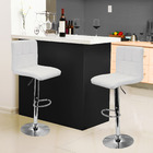 Kit 02 Banquetas Cozinha Americana Gomos Giratória Alta Branc