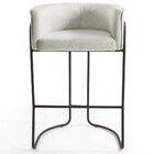 Kit 02 Banquetas Decorativa Fixa Base De Aço Choco Betina D02