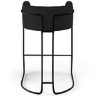 Kit 02 Banquetas Decorativas Fixa Base De Aço Preto Betina D0