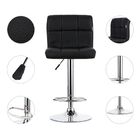 Kit 02 Banquetas Estofadas Vox Com Regulagem Preto L15 - Fact