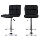 Kit 02 Banquetas Estofadas Vox Com Regulagem Preto L15 - Fact