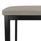 Kit 02 Banquetas Industrial Donna Suede Marrom Rato Base Pret