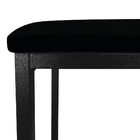 Kit 02 Banquetas Industrial Donna Suede Preto Base Preto D'ro