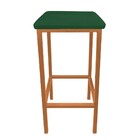 Kit 02 Banquetas Industrial Donna Suede Verde Base Cobre D'ro