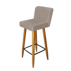 Kit 02 Banquetas Lara Com Encosto Para Balcão E Cozinha Bistr