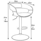 Kit 02 Banquetas Para Cozinha Base Disco Giratória Com Regula