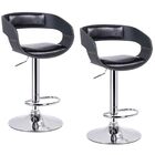 Kit 02 Banquetas Para Cozinha Base Disco Giratória Com Regula