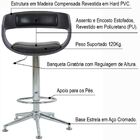 Kit 02 Banquetas Para Cozinha Base Estrela Giratória Com Regu