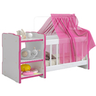 Kit 02 Berços Para Boneca Cristal Ursinho C02 Brinquedo Infan