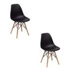 Kit 02 Cadeira Charles Eames Eiffel - Preto Preto