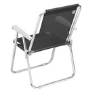 Kit 02 Cadeira De Praia  Grand Beach Premium Preto