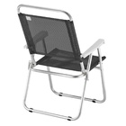 Kit 02 Cadeira De Praia Encosto Alto  Sun Plus Preto