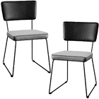 Kit 02 Cadeira Decorativa Estofada Sala Jantar Allana L02 Cou