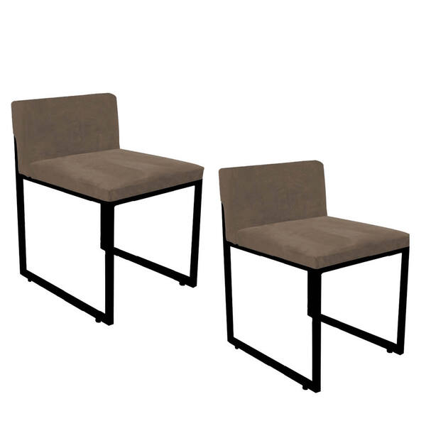 Kit 02 Cadeiraa De Jantar Escritório Recepção Lee Office Indu