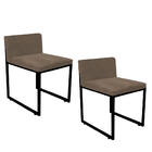 Kit 02 Cadeiraa De Jantar Escritório Recepção Lee Office Indu