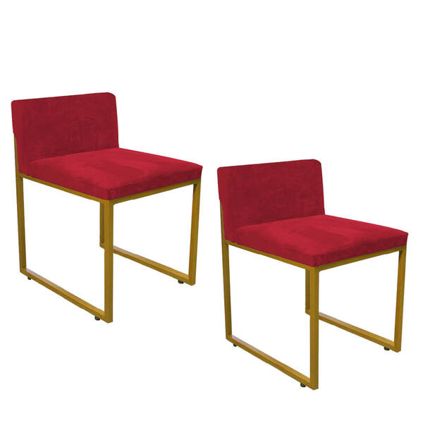 Kit 02 Cadeiraa De Jantar Escritório Recepção Lee Office Indu