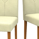 Kit 02 Cadeiras Âmbar Ypê/animale/bege