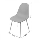 Kit 02 Cadeiras Boxbit Charla Café Base Metal Cor Madeira