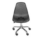 Kit 02 Cadeiras Boxbit Colmeia Polipropileno Preta Base Rodíz