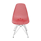 Kit 02 Cadeiras Boxbit Colmeia Polipropileno Vermelha Base Cr