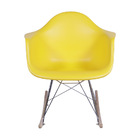 Kit 02 Cadeiras Boxbit Dkr Eames Polipropileno Amarela Base B