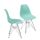 Kit 02 Cadeiras Boxbit Dkr Eames Polipropileno Verde Tiffany