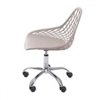 Kit 02 Cadeiras Boxbit Kaila Polipropileno Fendi Base Rodízio