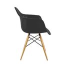 Kit 02 Cadeiras Charles Melbourne Com Base De Madeira Branco/