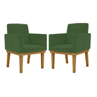 Kit 02 Cadeiras Com Base Mesa De Estudos Poltrona Decorativa