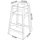 Kit 02 Cadeiras De Alimentação Para Bebê Criança Madeira Maci