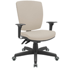 Kit 02 Cadeiras De Escritório Diretor Office Base Giratória P