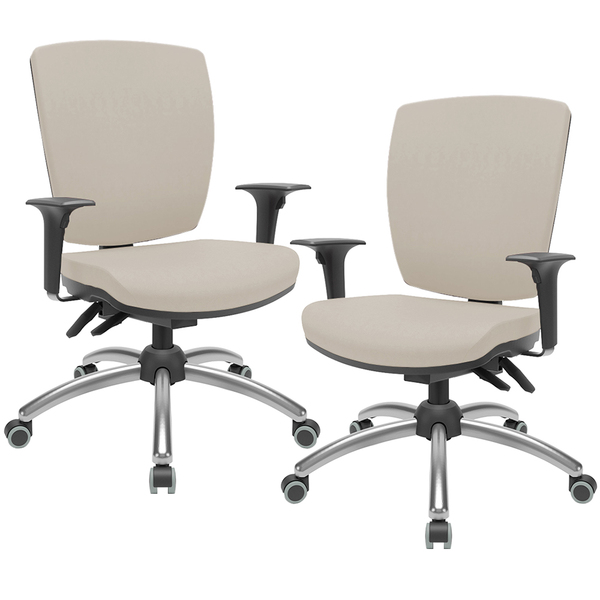 Kit 02 Cadeiras De Escritório Diretor Office Giratória Cromad