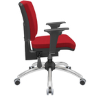 Kit 02 Cadeiras De Escritório Executiva Giratória Cromada Bai