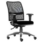 Kit 02 Cadeiras De Escritório Executiva Giratória Soul L02 Cr