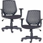 Kit 02 Cadeiras De Escritório Giratória Executiva Ergonômica