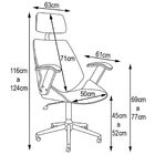 Kit 02 Cadeiras De Escritório Presidente Giratória Com Regula
