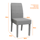 Kit 02 Cadeiras De Jantar Aline Veludo Café Lo02 Pés Amêndoa