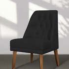 Kit 02 Cadeiras De Jantar Bela Suede Preto - Meu Lar Decoraçõ