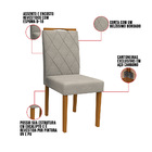 Kit 02 Cadeiras De Jantar Cecília Animalle Marfim Wd25 Pés Yp