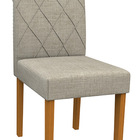 Kit 02 Cadeiras De Jantar Cecília Veludo Linho Tl13 Pés Ypê -