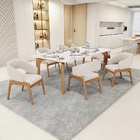 Kit 02 Cadeiras De Jantar E Estar Living Estofada Lince L02 B