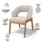 Kit 02 Cadeiras De Jantar E Estar Living Estofada Lince L02 B