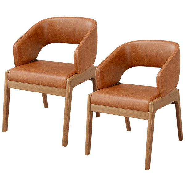 Kit 02 Cadeiras De Jantar E Estar Living Estofada Lince L02 C