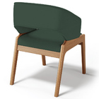 Kit 02 Cadeiras De Jantar E Estar Living Estofada Lince L02 L