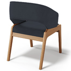 Kit 02 Cadeiras De Jantar E Estar Living Estofada Lince L02 S