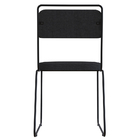 Kit 02 Cadeiras De Jantar Filipa Linho Base De Ferro Preto -