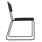 Kit 02 Cadeiras De Jantar Filipa Linho Base De Ferro Preto -