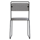 Kit 02 Cadeiras De Jantar Filipa Linho Cinza Base De Ferro Pr