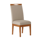 Kit 02 Cadeiras De Jantar Iris Facto Plus Pérola E Madeira Ip