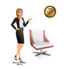 Kit 02 Cadeiras De Jantar Liz Corano Nozes Com Linho Bege A19